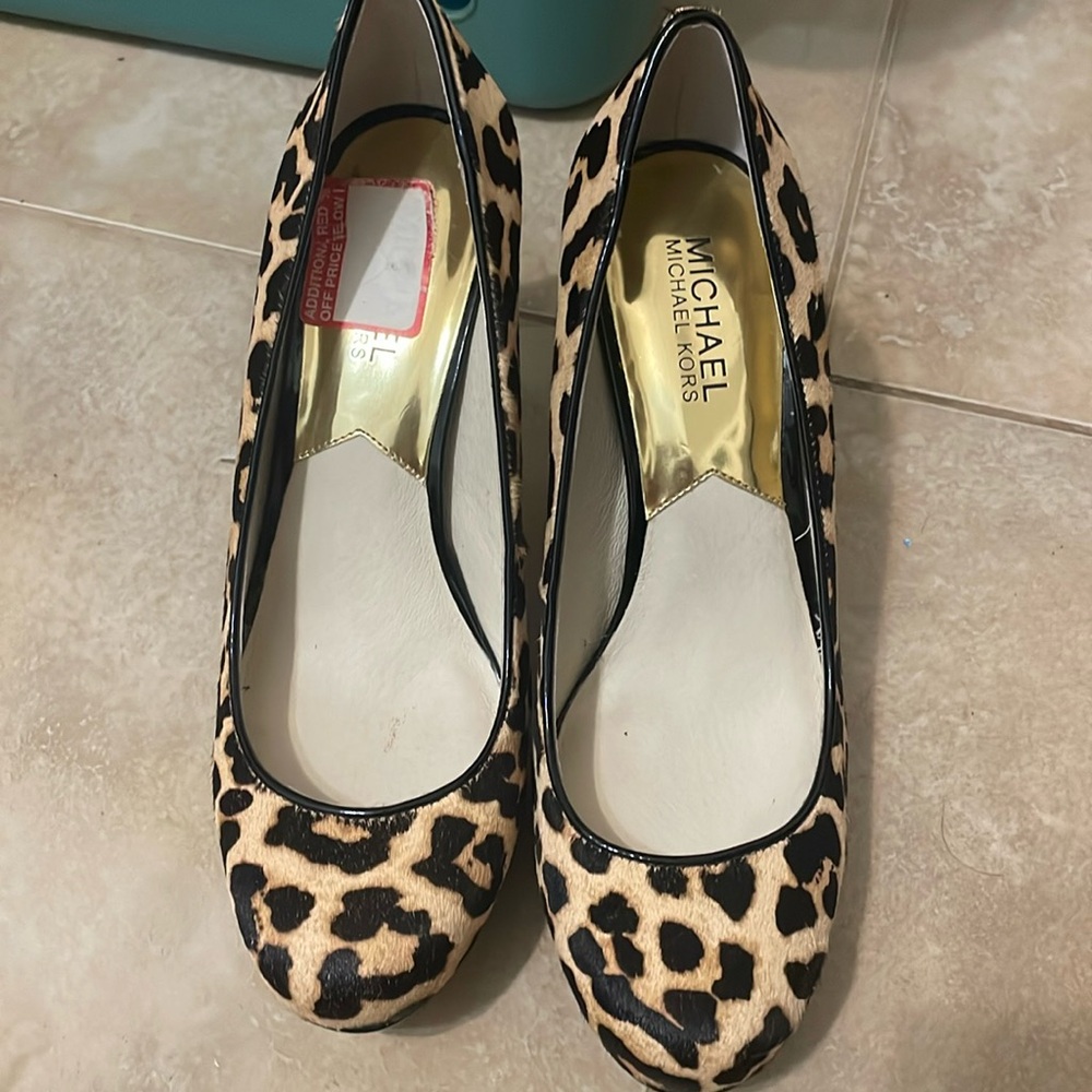 Michael Kory’s cheetah pumps